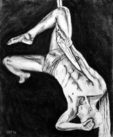 Jason Charcoal on Paper by Candice Parker