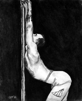 Phillip Charcoal on Paper by Candice Parker