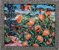 GHBackyardConversationWithDahlias36x42x37000.jpg (661181 bytes)